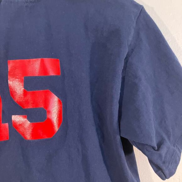 Vintage 90s Mississippi Braves Made‎ in USA Single Stitch Graphic Tee Navy Blue - Picture 5 of 5